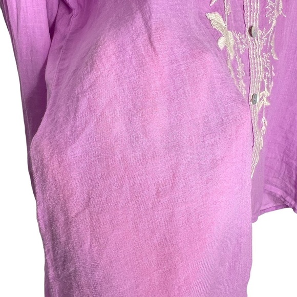 Johnny Was Osiris Relaxed Button Down Shirt Size XS NEW - Picture 8 of 12